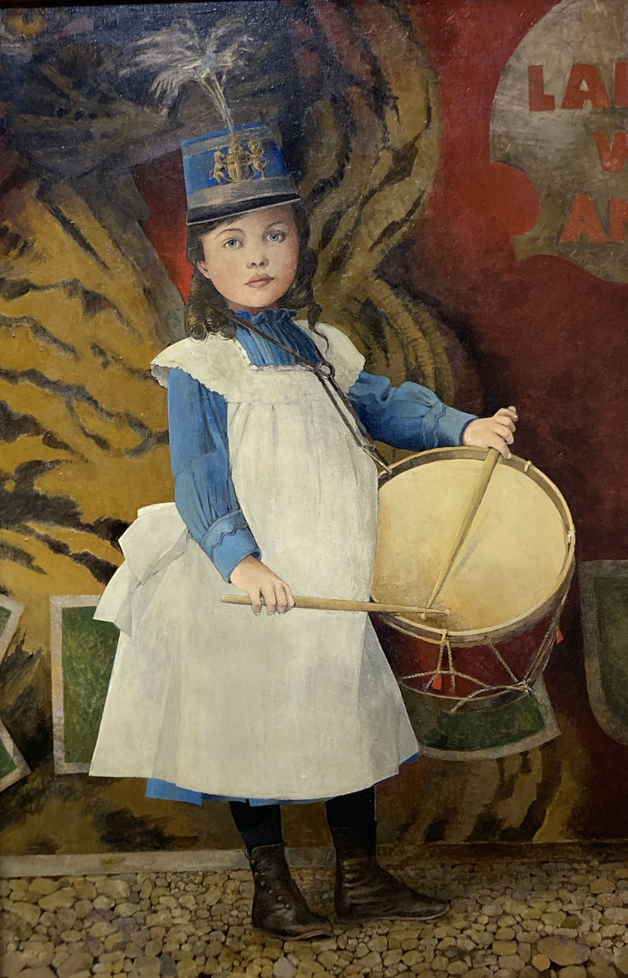 John Speirs, oil on canvas, Emma Pears, Exhibition label verso, 90 x 60cm